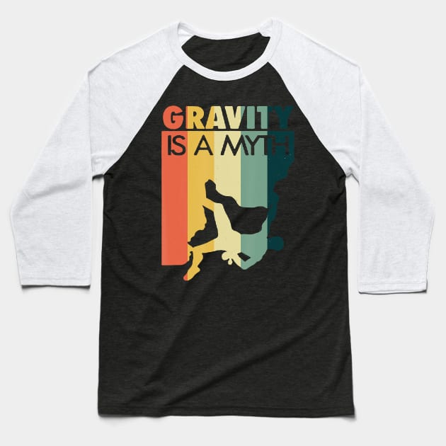 gravity Baseball T-Shirt by exciting trip 